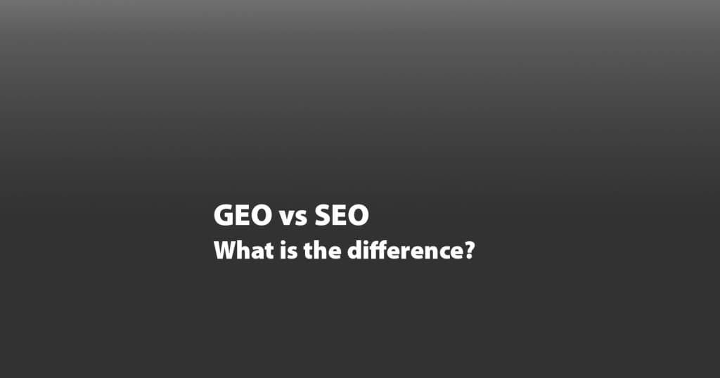 GEO vs SEO