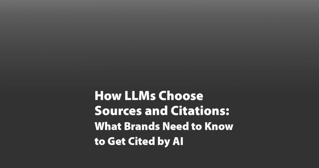 How LLMs Choose Sources