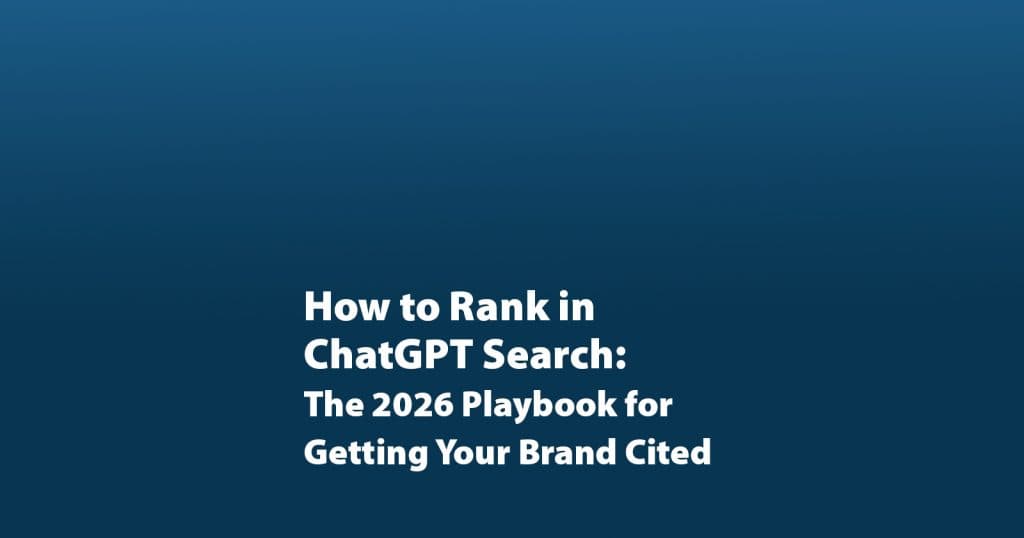 How to rank in ChatGPT Search